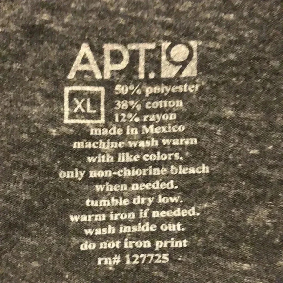 APT 9 Heathered Grey American Flag T-Shirt - Picture 4 of 8